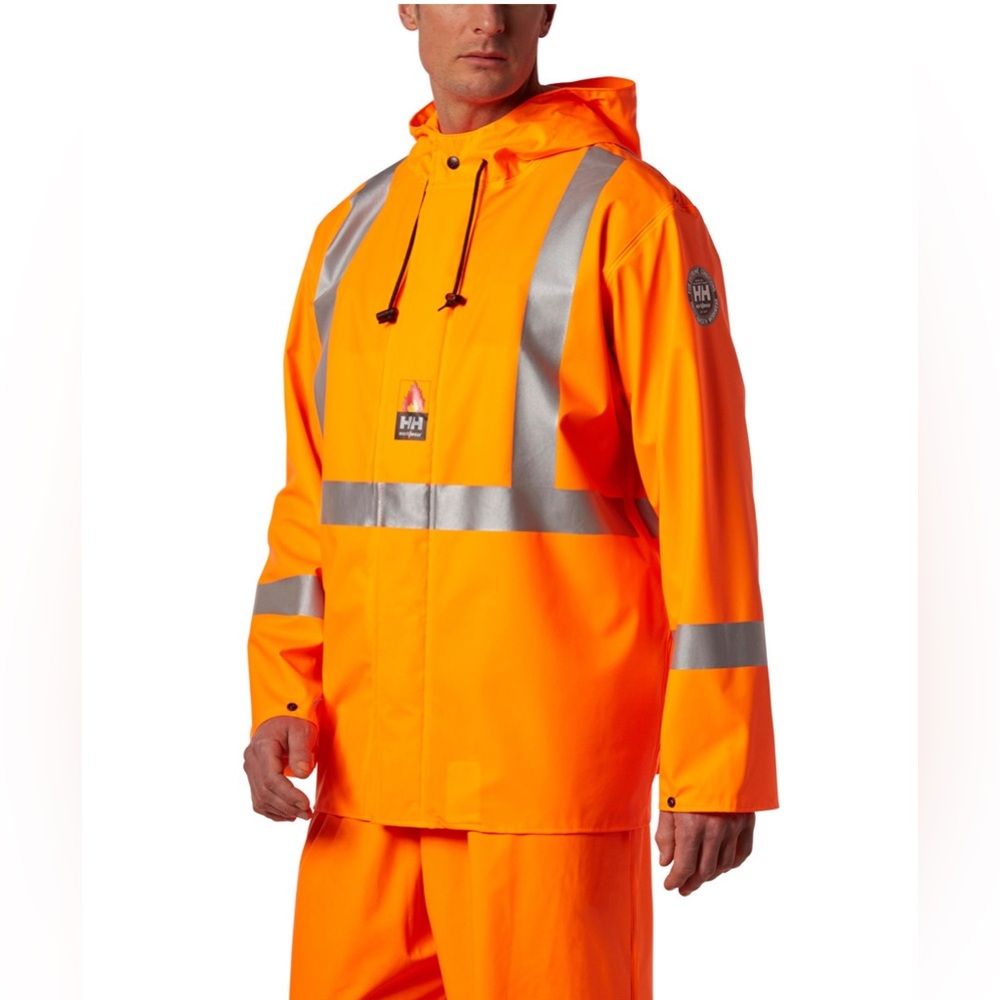 New Helly Hansen rain jacket with flame resistant